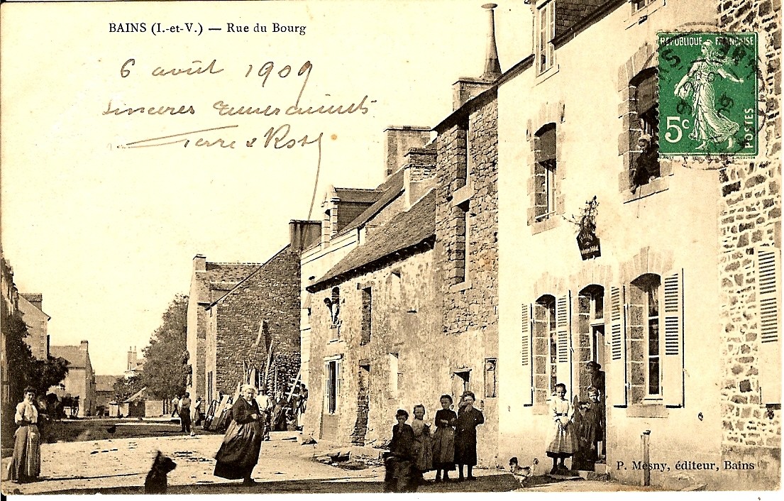 Rue du bourg en 1909