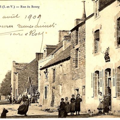 Rue du bourg en 1909