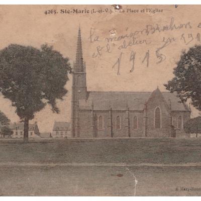 Place de l'église 1915